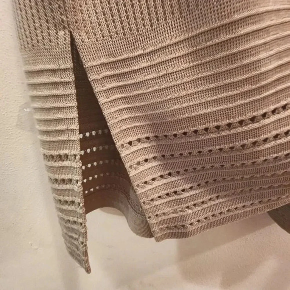 New $498 Misook Heritage Fit Sand Brown Loose Knit Cardigan Sweater Size 2X - Picture 12 of 13